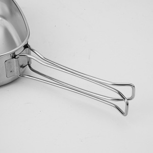 <span class=keywords><strong>Set</strong></span> di Pentole da Campeggio in Acciaio Inox 6 Pezzi, Attrezzatura da Cucina per Escursioni, <span class=keywords><strong>Set</strong></span> Portatile per Cucinare all'Aperto per 2-3 Persone - Product Image 4