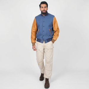 Veste universitaire classique pour homme, design décontracté style baseball, avec doublure douce et tissu résistant - Product Image 1