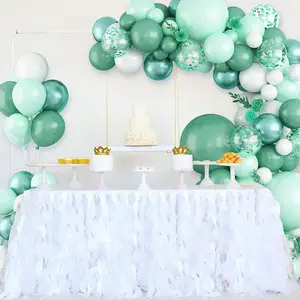2023 New Green Balloon Arch Stand Kit Decoration 12 Inch Latex Lime Green Balloons Birthday Party Wedding Garland Balloon Kit