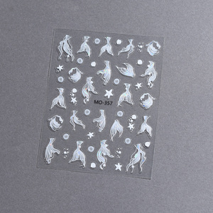 Nuove decalcomanie a forma di <span class=keywords><strong>coda</strong></span> di pesce lucide adesivi per Nail Art da te autoadesiva <span class=keywords><strong>coda</strong></span> di <span class=keywords><strong>sirena</strong></span> adesivo per unghie Aurora - Product Image 6