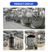 Huchuan industriële vriesdroogmachine voor voedselverwerking, grote capaciteit, SUS304 roestvrij staal, PLC-gestuurd, gasverwarmingspomp