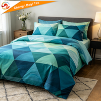 Vente en gros de housses de couette et de taies d'oreiller en microfibre douce de style européen, imprimées de motifs floraux, personnalisées