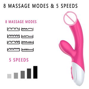 Vibratore <span class=keywords><strong>Rabbit</strong></span> con 8 Frequenze, 5 Velocità, Doppia Vibrazione e Riscaldamento per Stimolazione Clitoridea e Punto G - Product Image 2