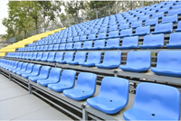Racetrack Grandstand Stadium avec des chaises confortables pour les événements d'athlétisme