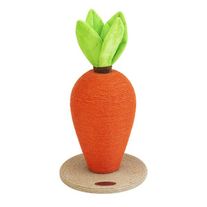 Carrot Shaped <b>Cat</b> <b>Scratching</b> <b>Post</b> Sisal Non Shedding Durable <b>Cat</b> Toy <b>For</b> Indoor <b>Cats</b> - Product Image 5