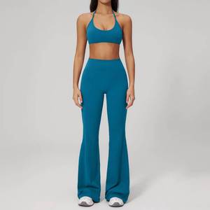 Ensemble de yoga 7 pièces personnalisé avec logo, respirant, haute élasticité, avec trous pour les pouces, pour femmes, idéal pour le fitness et la gym - Product Image 6