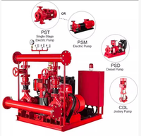 Pompe à eau diesel pour hydrant d'incendie, grande capacité, haute pression, 750 GPM, 12 bars, pompe jockey EDJ, personnalisée en usine