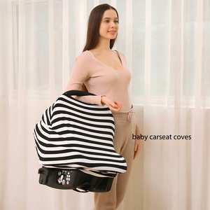 Fundas de Asiento de Coche Elásticas para Bebés, Cubierta para Capota de Cochecito, Cubiertas Multiusos para Lactancia - Product Image 2