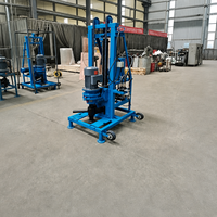 Plateformes de forage de puits d'eau portables de 100 m de profondeur, neuves, plateformes de forage rotatives avec moteur pour usage domestique