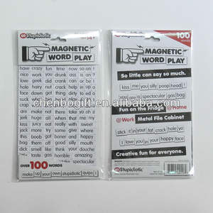 كلمات مغناطيسية بشعار مخصص للتعلم فوق القطع ، كلمات مطبوعة باللغة الإنجليزية - Product Image 4