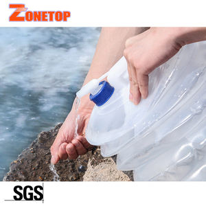 Camping al aire libre senderismo Picnic viajes en carretera portátil plegable contenedor de agua potable con grifo y Asa - Product Image 2