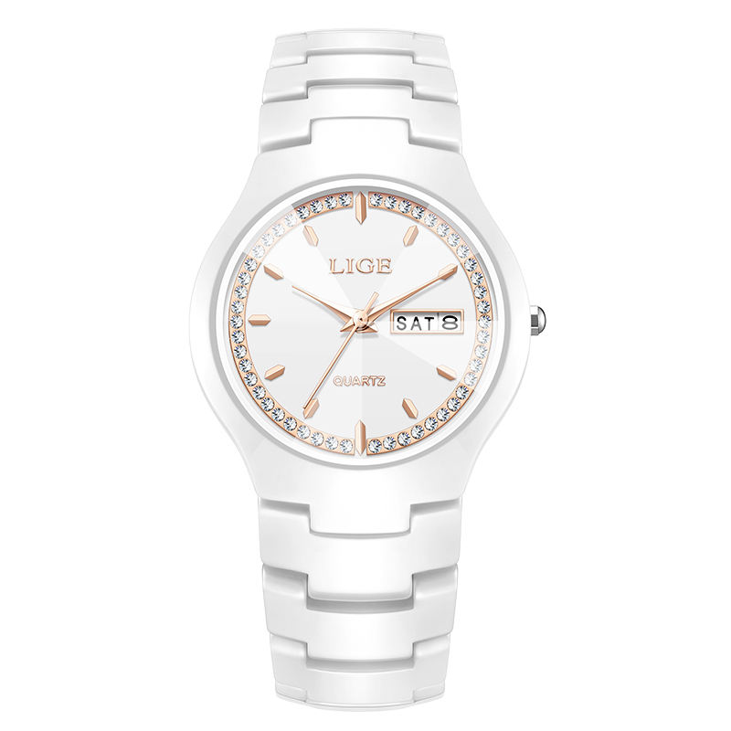 B- โรสโกลด์สีขาว