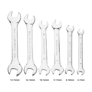 Logo OEM CRV Chrome-plated Industrial Grade Auto Repair Dual Purpose Double Open End Combination Spanner <b>Set</b> 200N-m Torque - Product Image 1