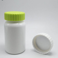 Bouteille en polyéthylène de haute qualité 200ml, contenant rond ou blanc, accessoires de soins de santé, capsule en plastique, avec bouchon équipement