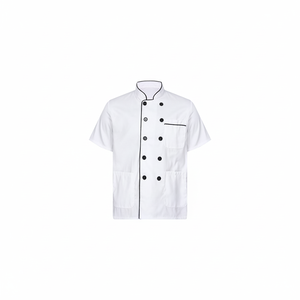 Dernière conception 100% coton Veste de chef Restaurant Cuisine Uniforme Chef Manteau Fabricant indien - Product Image 1