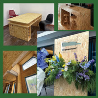 Vente en gros de panneaux en bois OSB2/OSB3 de 18 mm et 25 mm, 4x8, imperméables, résistants aux rayures et aux taches, pour l'emballage/les meubles/la construction