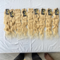 Vente en gros de vrais cheveux humains, qualité supérieure, blond 613, cheveux indiens bruts, blond Temple 60, fournisseurs de cheveux