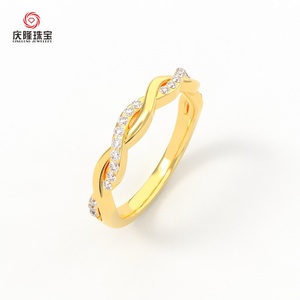 Twist Arm Fashion <b>Adjustable</b> Lab Grown Diamond Finger <b>Ring</b> New for Engagement Arrival 14k/10k Gold White/rose Color CLASSIC IGI - Product Image 2