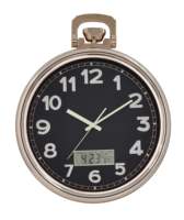 Jam tangan Quartz termometer, arloji tembok luar ruangan taman Vintage tahan air