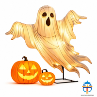 Decoración de Halloween para Exteriores, Linterna de Fantasma, Luz de Calabaza, para Jardín, Parque Temático, Festival