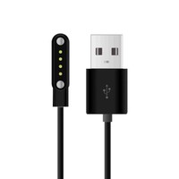 Câble de charge pour montre connectée 4 broches 7,62 mm pour montre d'enfant avec adaptateur USB-A pour charge rapide et transfert de données