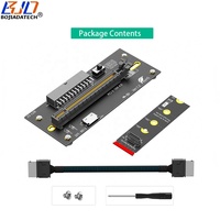 2280 M.2 NVME M-Key ke PCI-E 4.0 X16 Kartu Adaptor Slot ATX 24PIN Input Kabel Oculink SFF-8611 untuk Dock Kartu Grafis Eksternal