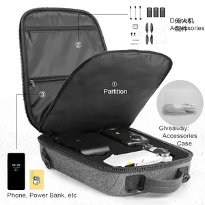 تصميم جديد مخصص الأسود DJI بدون طيار حقيبة للتخزين DJI ظهره لل DJI Mavic مصغرة