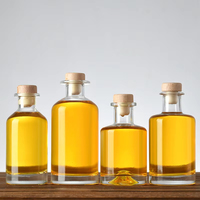 Bouteilles en verre personnalisées OLATEC 50 ml, 500 mini bouteilles en verre pour vin avec bouchon en liège pour Tequila, Vodka, Whisky, Botella Vidrio