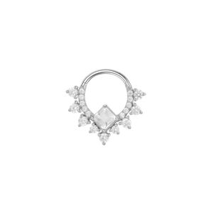 Calendo | Moda takı toptan Piercing kristal <span class=keywords><strong>Opal</strong></span> ASTM F136 G23 titanyum göbek takısı <span class=keywords><strong>Septum</strong></span> burun halkası Clicker - Product Image 4