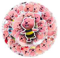 Pegatinas 3D de Animales Lindos de Dibujos Animados, Pegatinas Decorativas para Cuadernos de Jardín de Infantes, Pegatinas Adhesivas de Demonios