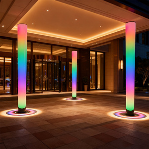 <span class=keywords><strong>Colonne</strong></span> lumineuse à flux de couleur dynamique RVB 16 couleurs étanche IP65 pour paysage, place, jardin, projet extérieur, éclairage paysager - Product Image 4