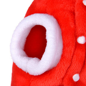 Costume Invernale per Cani a Tema Renna Natalizia, Cappotto Caldo in Pile con Cappuccio e Corna di Alce, Outfit Festivo in Peluche per Cani di Piccola Taglia - Product Image 5