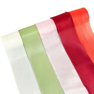 100% 폴리에스터 진주빛 리본 넓은 반짝이 실크 DIY 헤어 액세서리 글리터 보우 헤어핀 패브릭 리본 50야드/롤 - Product Image 6
