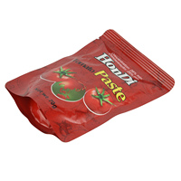 Sachet de pâte de tomate, sachet plat, sachet autoportant, 50, 56, 70g, sauce tomate