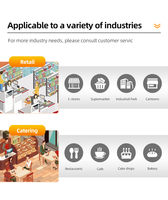 Terminal de point de vente intelligent Android D3-Mini avec imprimante thermique compacte pour la restauration, les restaurants et les magasins avec SDK NFC 4+64 Go