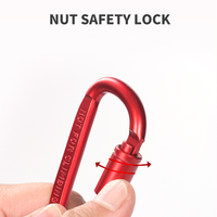 Nouveautés : Anneau anti-perte portable en alliage d'aluminium, étanche, pour alpinisme, forme compacte, à dégagement rapide, pour escalade et camping