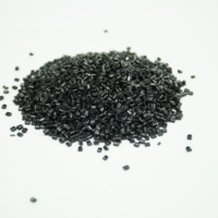 Granulés de PC ignifuges V0 noirs brillants pour marquage laser, résine de polycarbonate, fournisseur de plastique technique