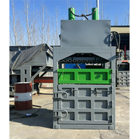 Presse à balles verticale hydraulique manuelle en aluminium et acier inoxydable avec moteur et roulement pour cartons et paquets de papier