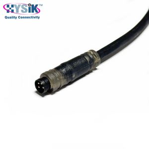 دفع سحب M8 4 دبوس كابل مصبوب موصل الذكور IP67 استشعار الطيران كابل نهاية واحدة مع الصمام - Product Image 3