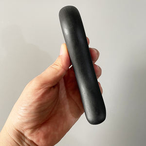 Outil de <span class=keywords><strong>massage</strong></span> Gua Sha en pierre de Bian traditionnelle noire en forme de S, pierre de Bian Sibin, planche de Gua Sha en pierre de Bian naturelle - Product Image 2