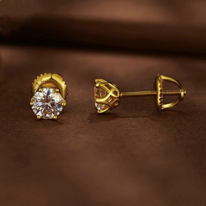 Joyería que no se deslustra, pendiente de moda, tendencia occidental, regalos para el Día de la madre, pendientes Vintage de plata esterlina con moissanita para mujer - Product Image 3