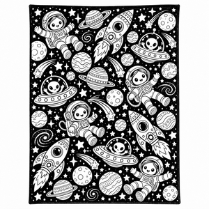 Couverture à colorier dinosaure avec stylo graffiti pour enfants, couverture décorative DIY, lavable, en peluche douce, réutilisable, pour la literie - Product Image 3
