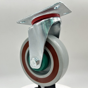 VIMA 5 Inch TPR And PP Sandwich Swivel <strong>Caster</strong> Wheel Without Brake Customize Direction Castor Industrial <strong>Caster</strong> For Trolley - Product Image 2
