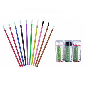 Vente en gros <span class=keywords><strong>de</strong></span> consommables dentaires colorés, microbrosse jetable à tête longue pour le vernissage au fluorure - Product Image 5