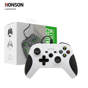 Controlador de videojuegos con cable 5V /100mAh Joypad Personalización USB Gamepad One Black para Xbox Joystick 10PCs 1 año 1,75 metros