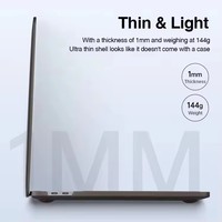 Fundas Delgadas y Transparentes para Laptop, Protección Total Anti-Rayones, 1mm de Grosor, Funda Transparente para PC de 16 Pulgadas, Funda para Macbook de 16 Pulgadas