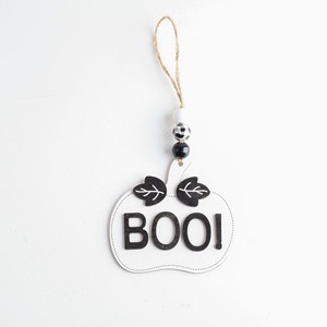 Décorations Suspendues en Bois pour Halloween en Gros : Panneau « BOO », <span class=keywords><strong>Citrouille</strong></span>, Crâne et Os Croisés pour Porte d'Entrée, Mur et Décoration de Ferme - Product Image 5