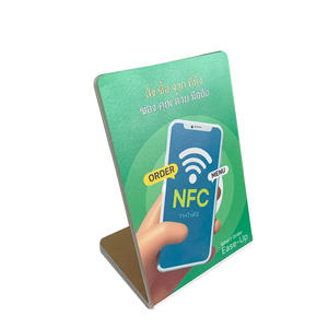 Personnalisable 13.56MHz Programmable 540 Octets Acrylique NFC 215 Menu Table Stand pour Restaurants Réservation <span class=keywords><strong>Arabe</strong></span> Cartes de Visite - Product Image 3