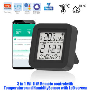 SIXWGH 3-in-1 Smart Home perangkat otomatis Tuya Wi-Fi IR pengendali jarak jauh layar LCD suhu Sensor kelembaban kontrol suara - Product Image 2