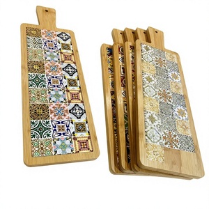 Tabla de Cortar de Madera Ecológica de Alta Calidad, Hecha a Mano con Superficie Impresa en Esmalte Duradero para Servir y Cortar en la Cocina - Product Image 3
